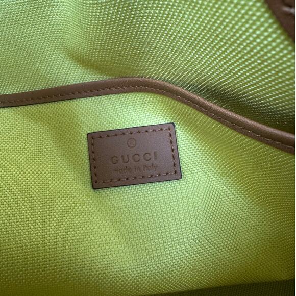 Gucci Jute Tote with Brown Leather Trim NWT - Picture 4 of 8